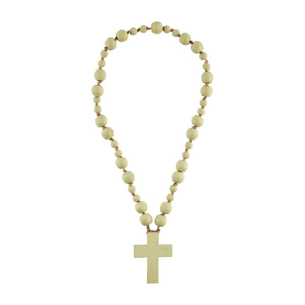 Green Decorative Beaded Cross