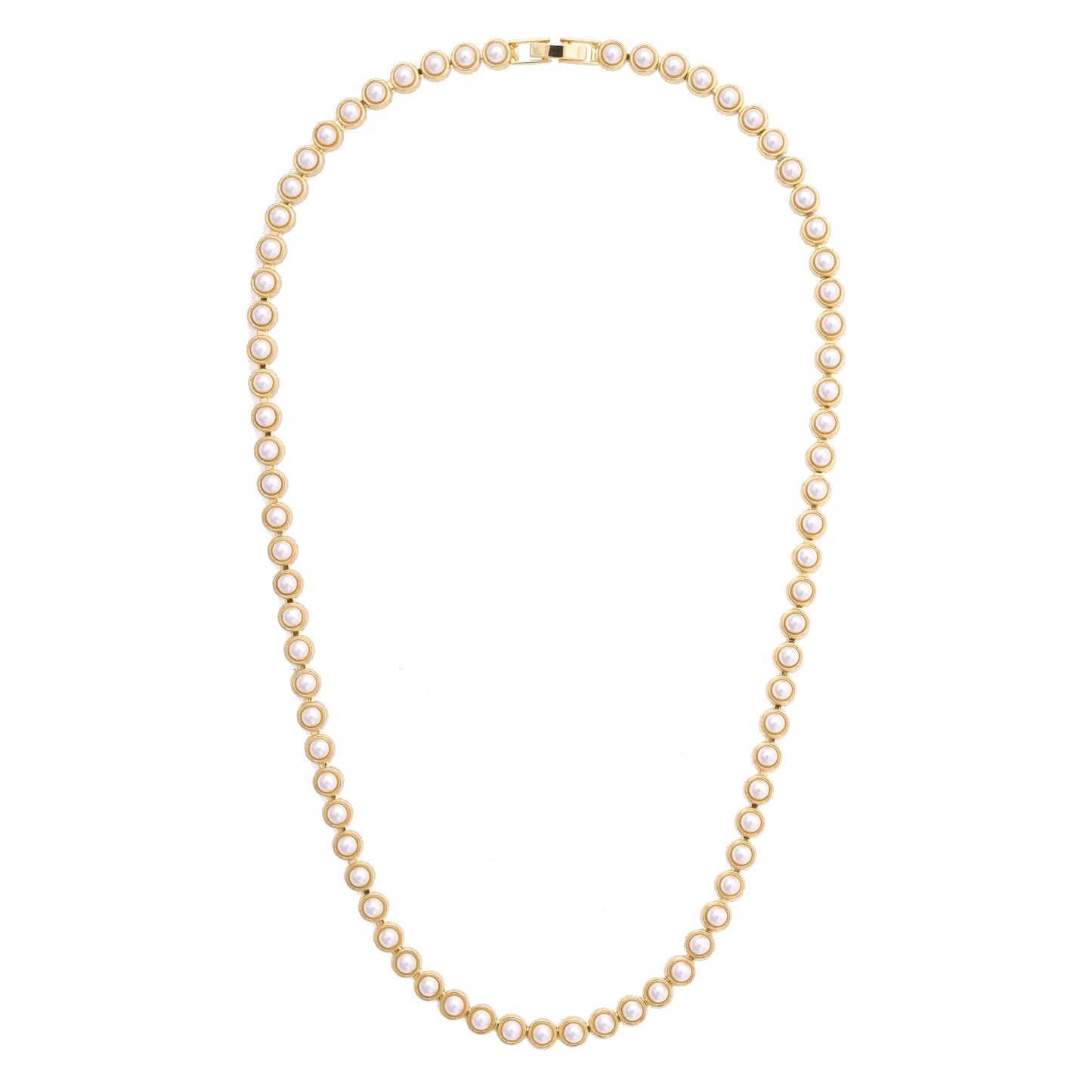 Ivy Pearl Linked Necklace in Ivory
