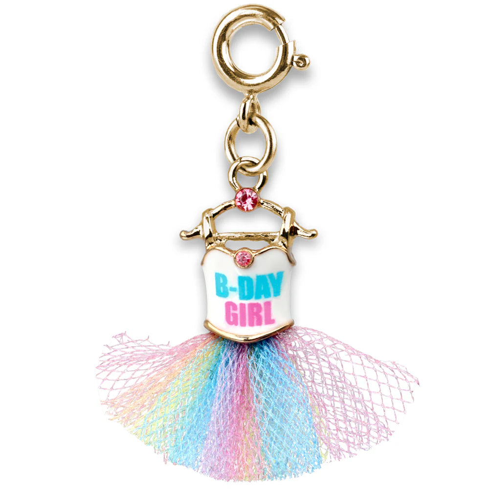 Gold B-Day Girl Tutu Charm