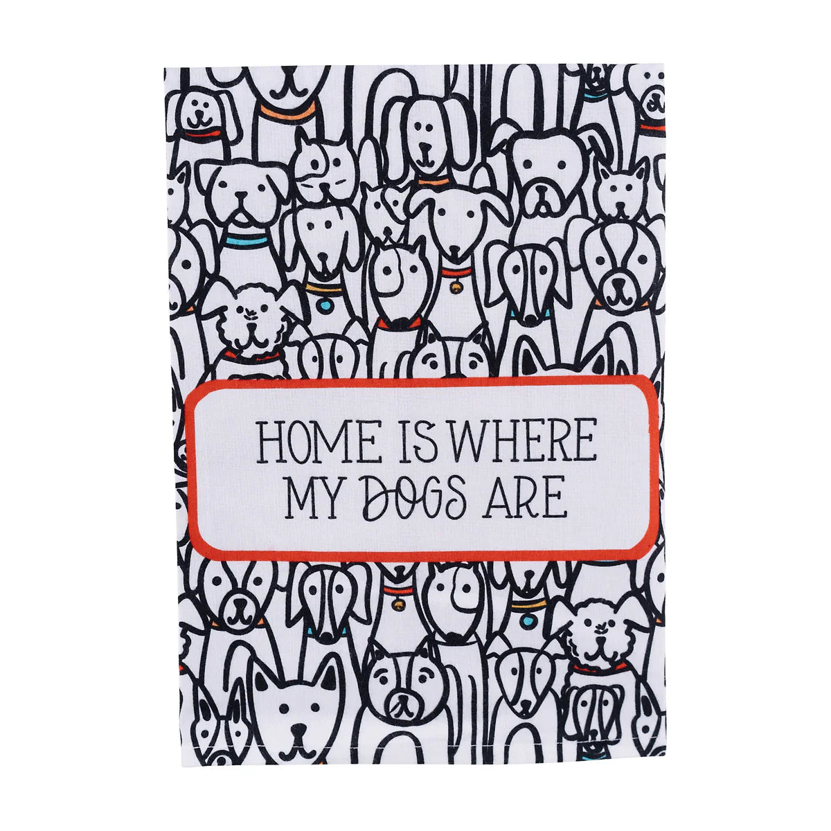 Lots Of Dogs Tea Towel