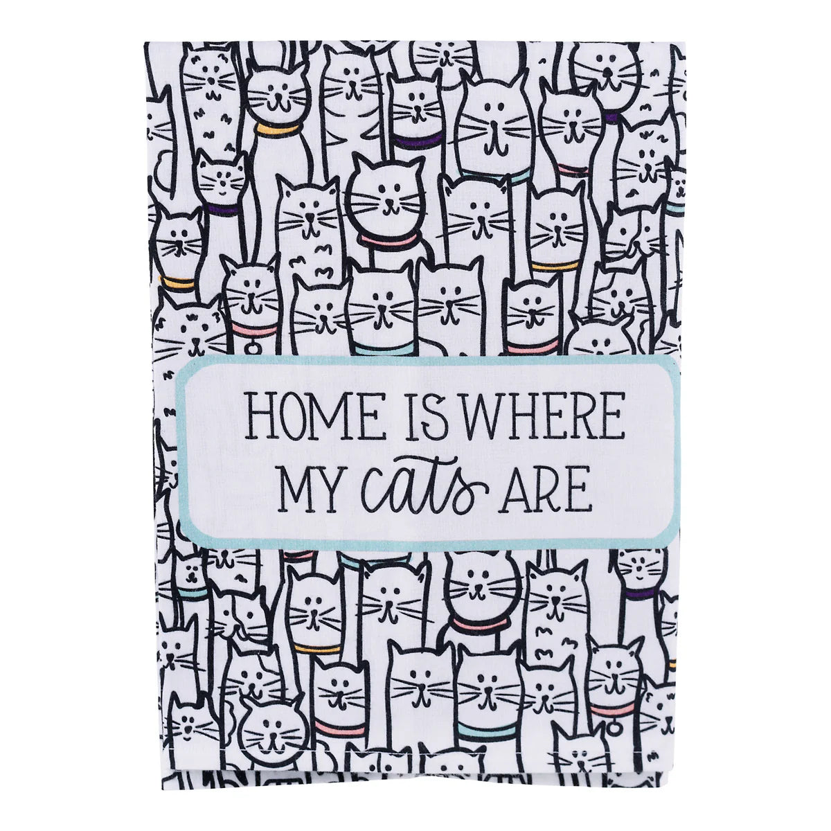 Lots Of Cats Tea Towel