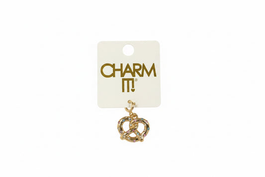 Gold Pretzel Charm