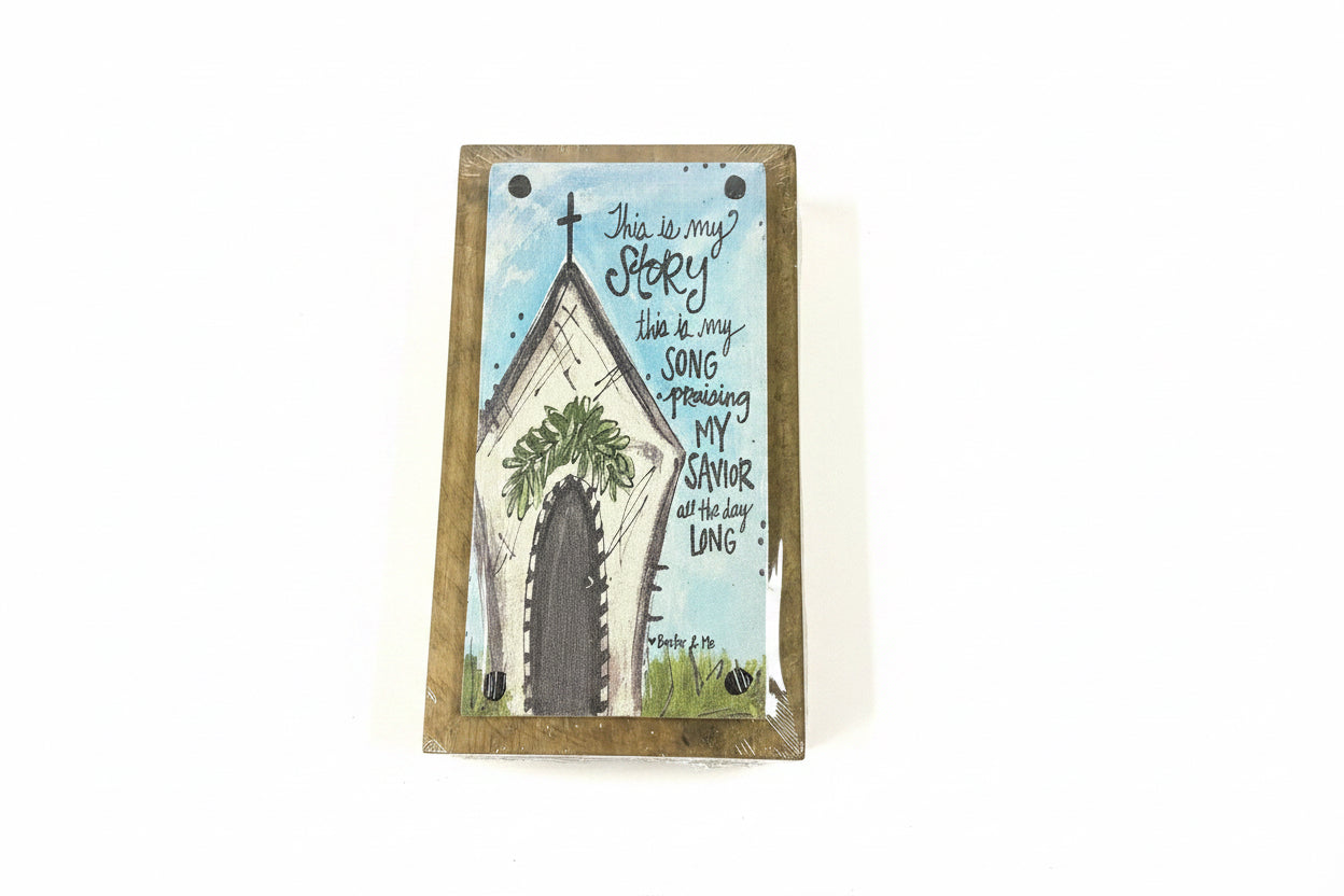This is My Story Driftwood Happy Block
