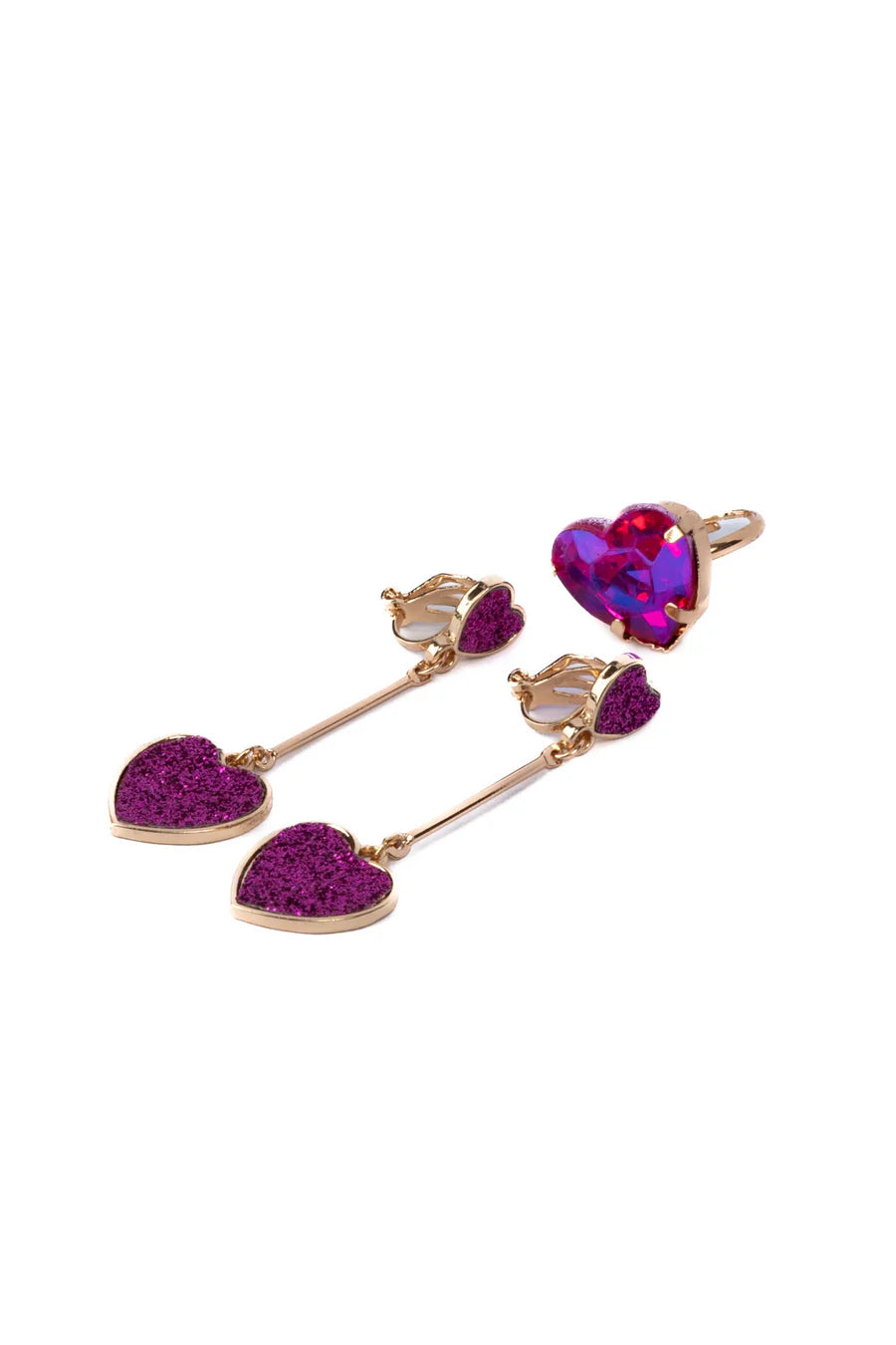 For My Favorite Clip On Earrings and Ring Set
