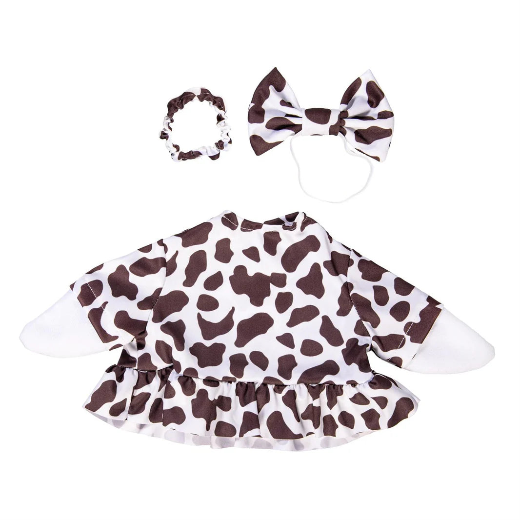 Porch Goose Outfit, Cow Print Gown