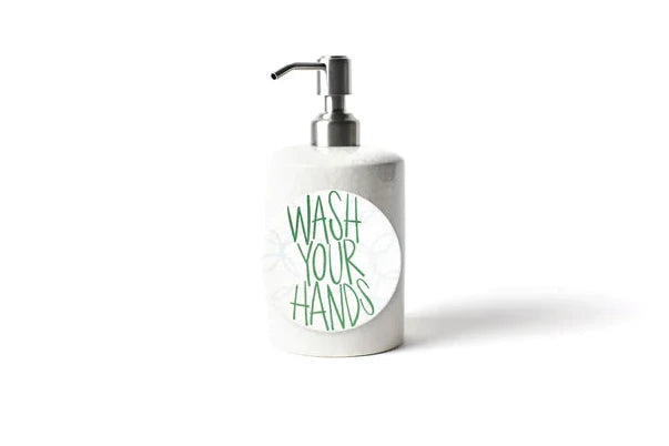 Mini Cylinder Soap Pump White Small Dot