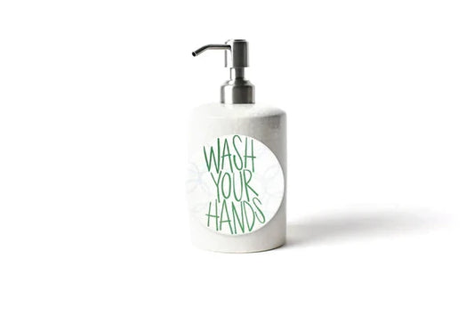 Mini Cylinder Soap Pump White Small Dot