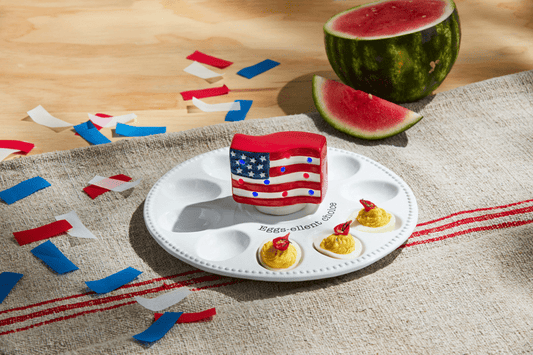 Americana Flag Light Up Sitter