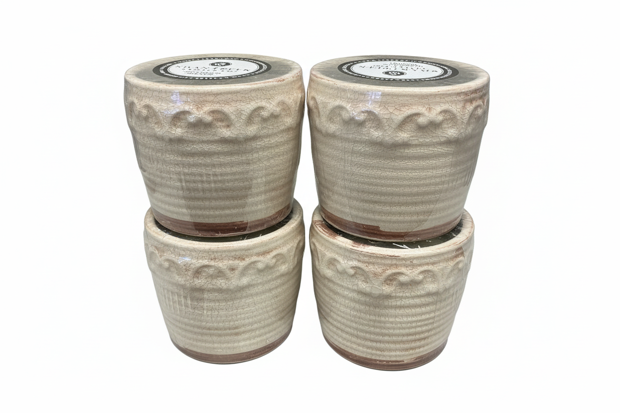 Barefoot in Park, Vintage Round Pot