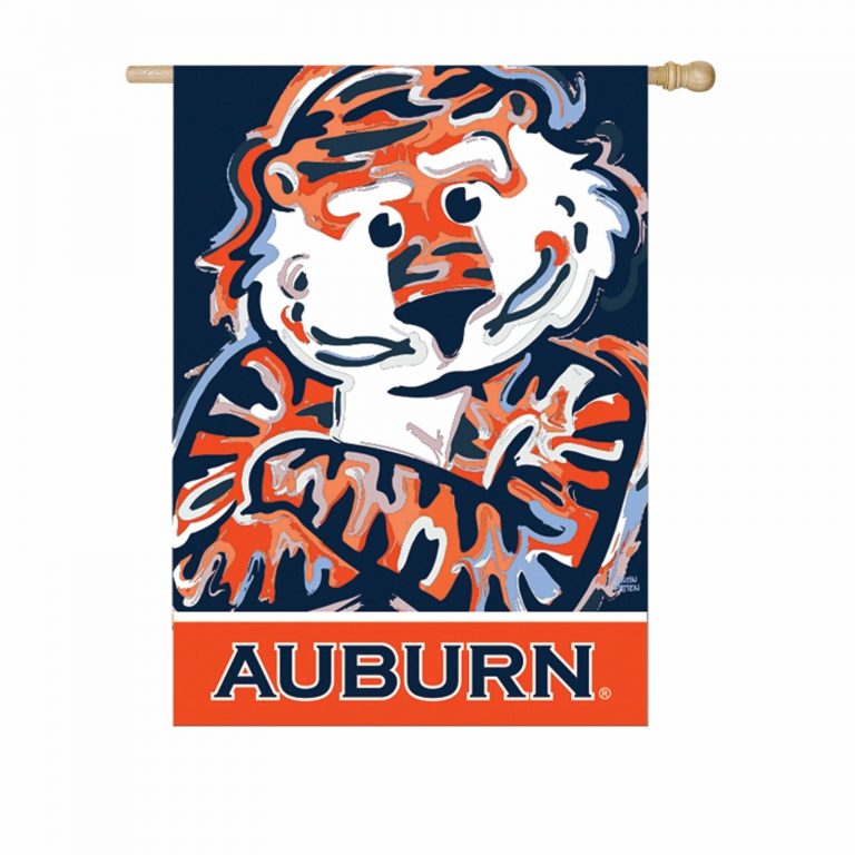 Auburn University Suede House Flag
