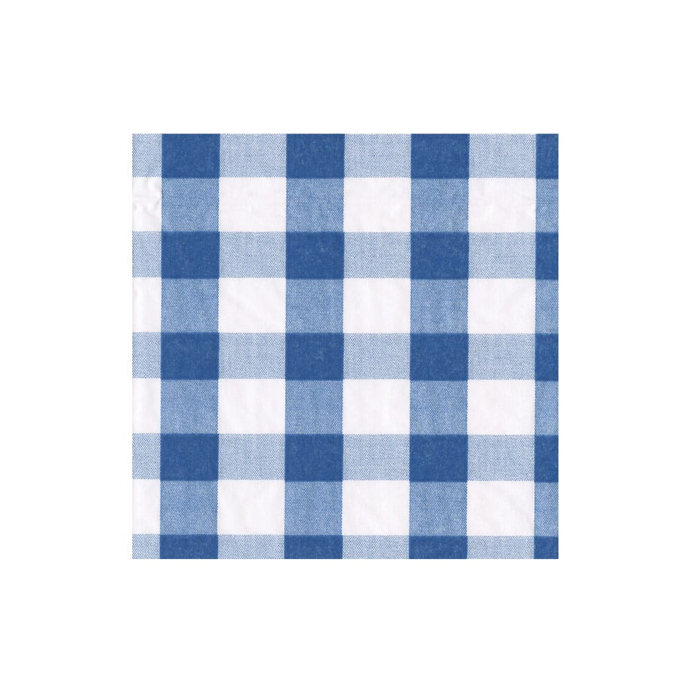 Paper Cocktail Napkins, Gingham Blue