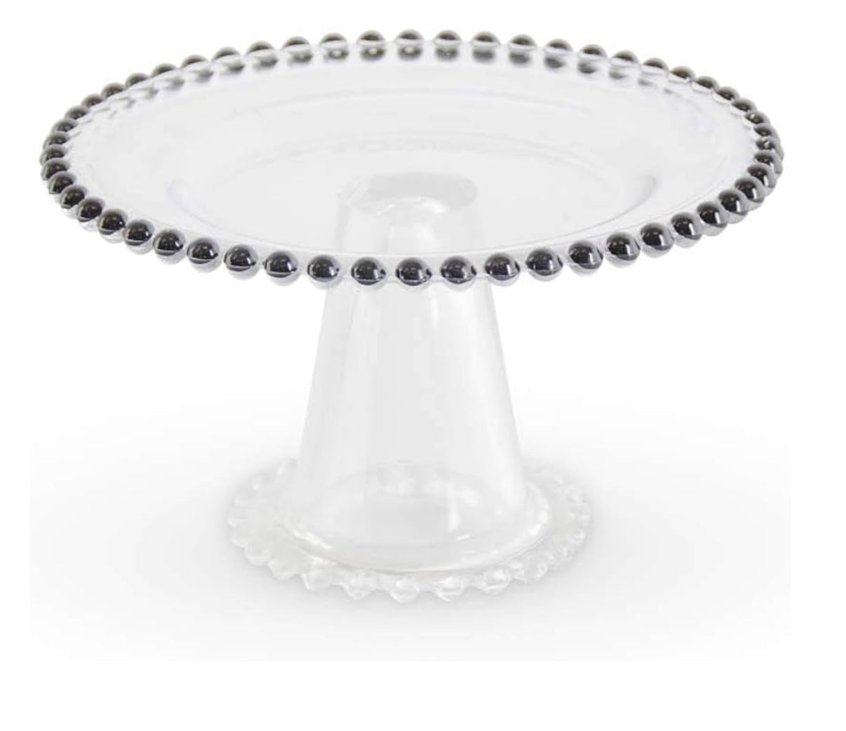 Clear Glass Cake Stand, Small