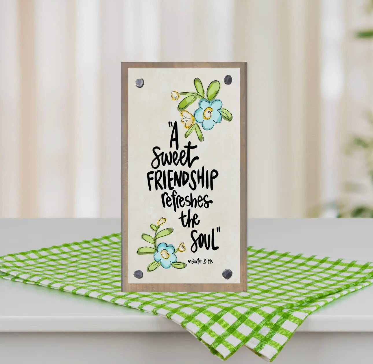 Driftwood Happy Block, A Sweet Friendship