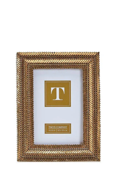 Gold Fern Picture Frame 4x6