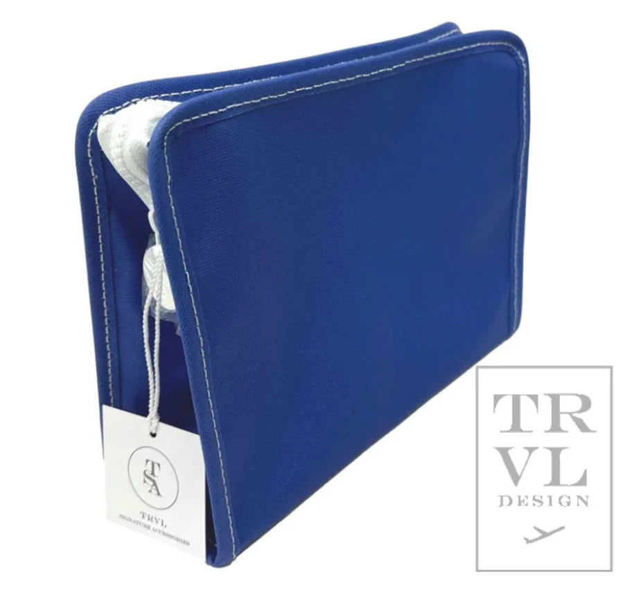 Roadie Medium Zip Pouch, Coated Canvas Blue Bell