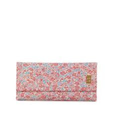 Luxe Jewelry Wallet, Marseille w/ Pink Pinstripe Liner