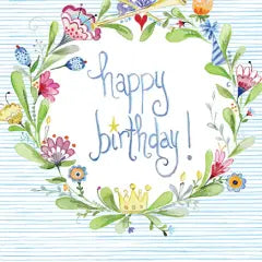 Card, Bday Celebration Wreath BC419