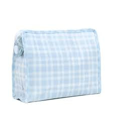 Roadie Medium Zip Pouch, Pimlico Plaid Blue