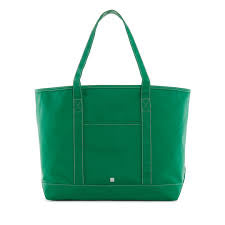 Maxi Tote, Coated Canvas, Kelly Green