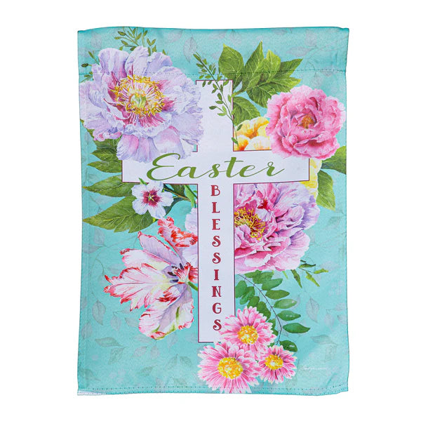 Easter Blessings Suede Flag