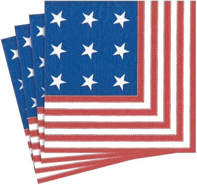 Paper Cocktail Napkins, Star Spangled