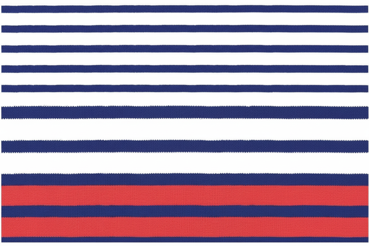 Paper Cocktail Napkins, Breton Stripe Red,White and Blue