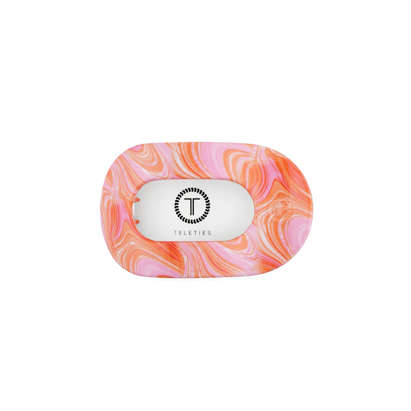Just Keep Swimming, Flat Round Hair Clip Medium
