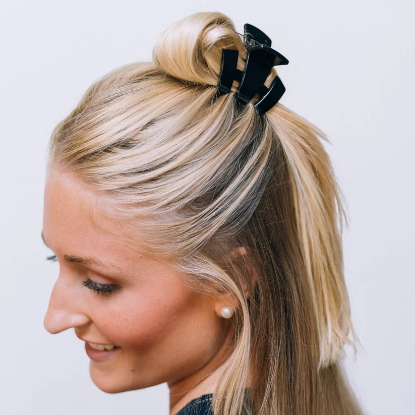 Jet Black Classic Claw Clip Petite