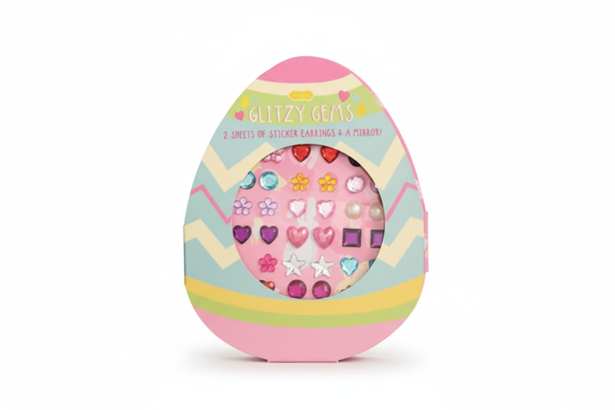 Easter Sticker Earrings, Egg