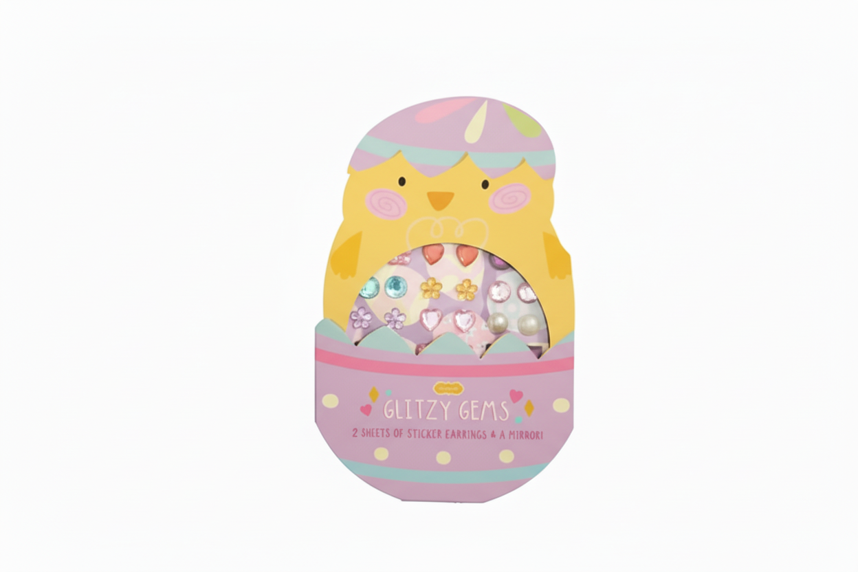 Easter Sticker Earrings, Chick