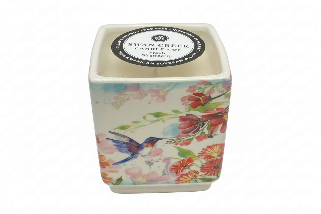 Thai Pear, Summer Blossom Square Pedestal Pot