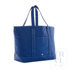 Maxi Tote, Coated Canvas Large, Blue Bell