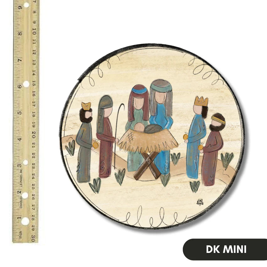 Door Hanger Attachment, Nativity Circle Mini