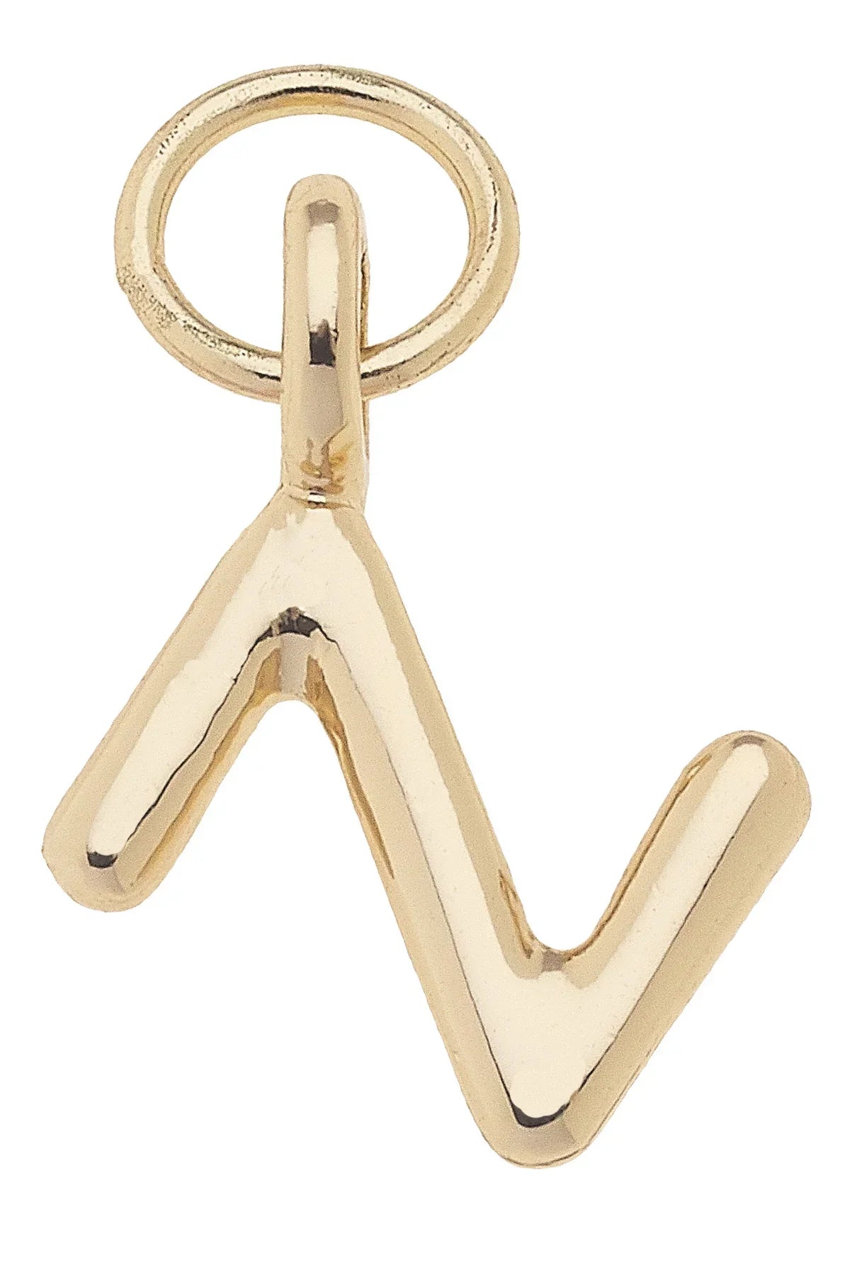 Mini "Z" Initial Charm in Shiny Gold