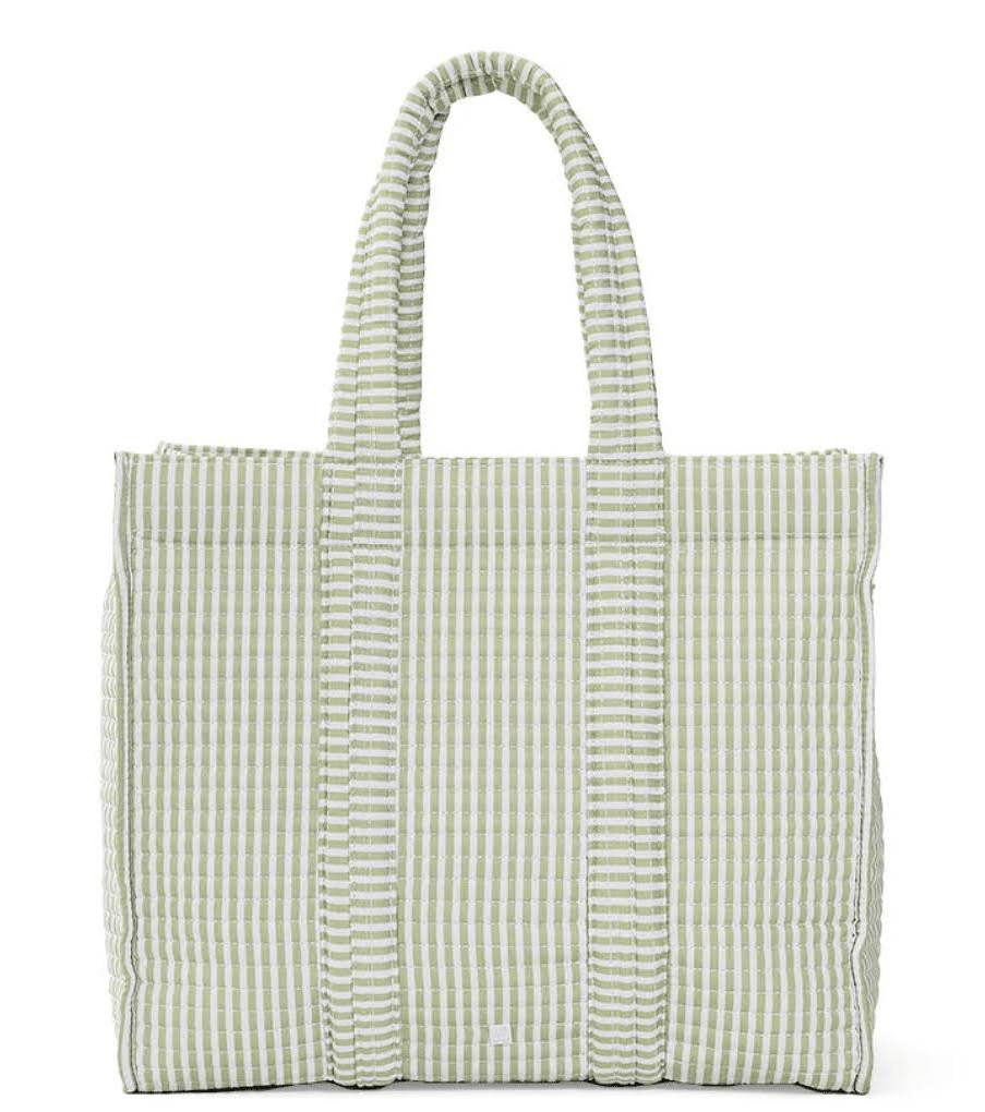 TRVL, Go Go Tote, Pimlico Stripe Sage