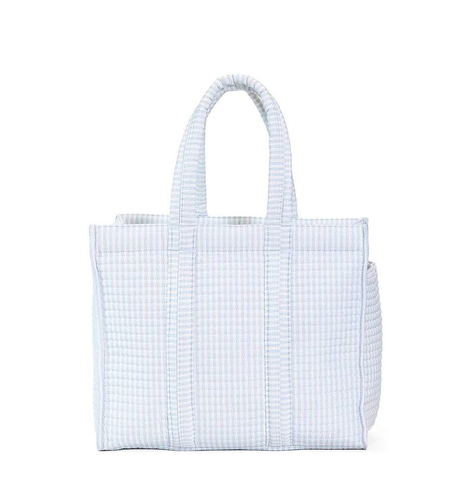 TRVL, Go Go Tote, Pimlico Stripe Blue