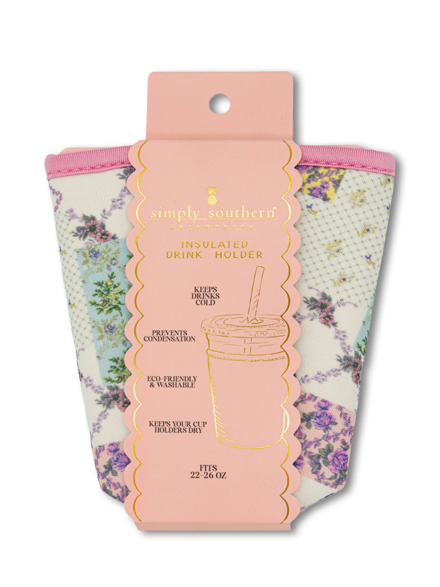 Drink Sleeve, Lavender Patch