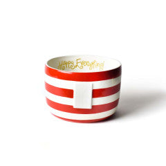 Red Stripe Mini Bowl