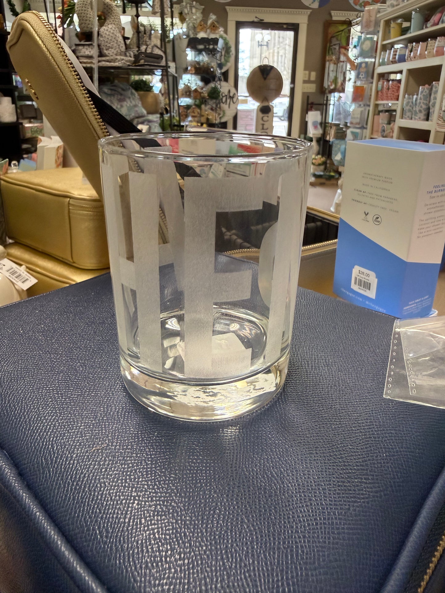 Athens Engraved Rocks Glass