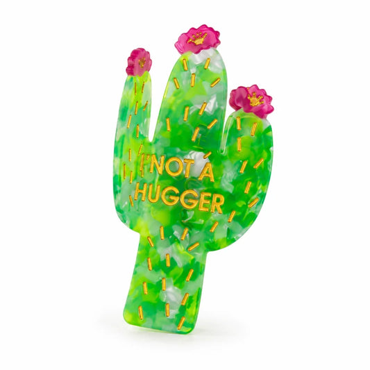 Not a Hugger Cactus Hair Claw Clip