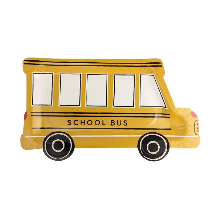 School Bus Shaped Plate