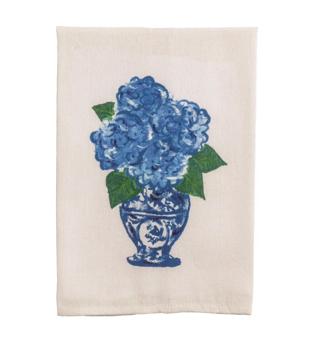 Painted Hydrangea Towel