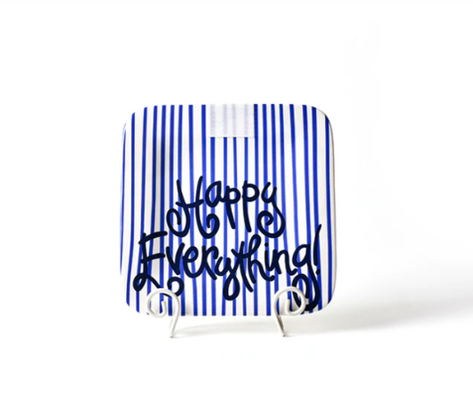 Indigo Skinny Stripe Mini Square Platter