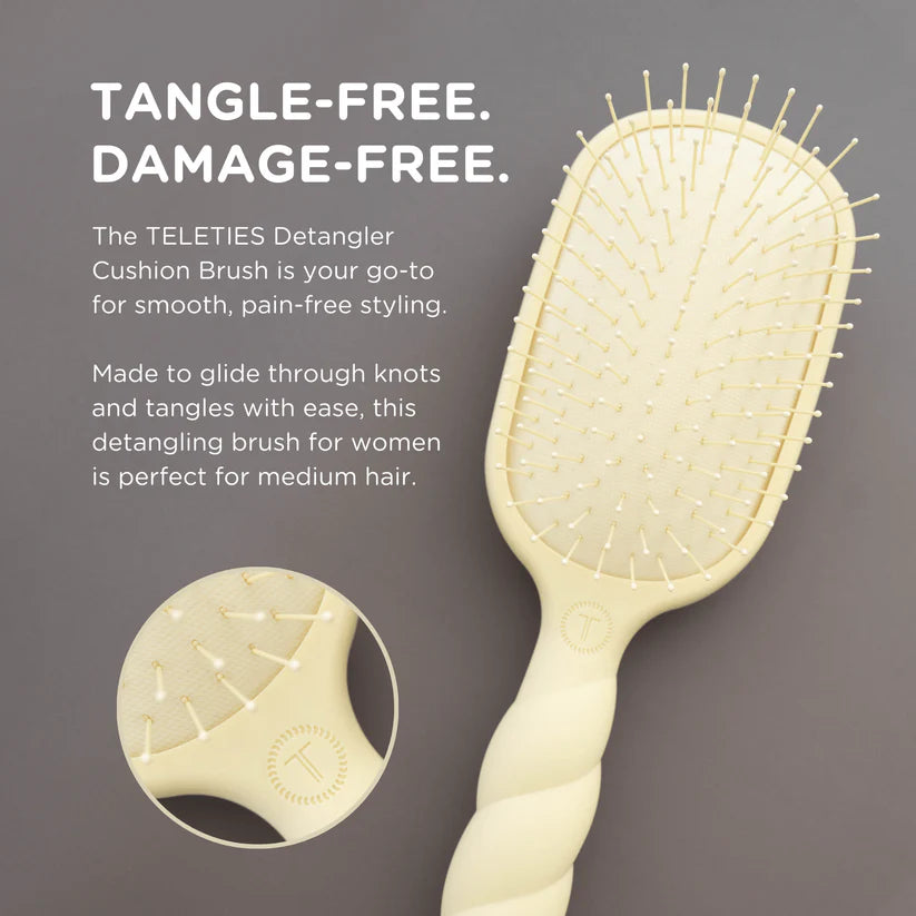 Detangler Hair Brush, Tan Fine
