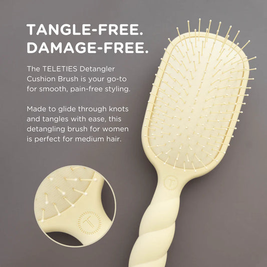 Detangler Hair Brush, Tan Fine