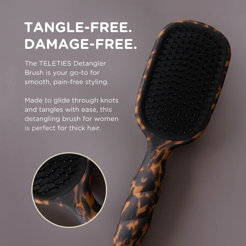 Detangler Hair Brush, Tortoise Thick