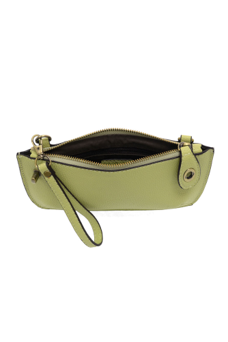 Mini Crossbody Wristlet Clutch, Kiwi