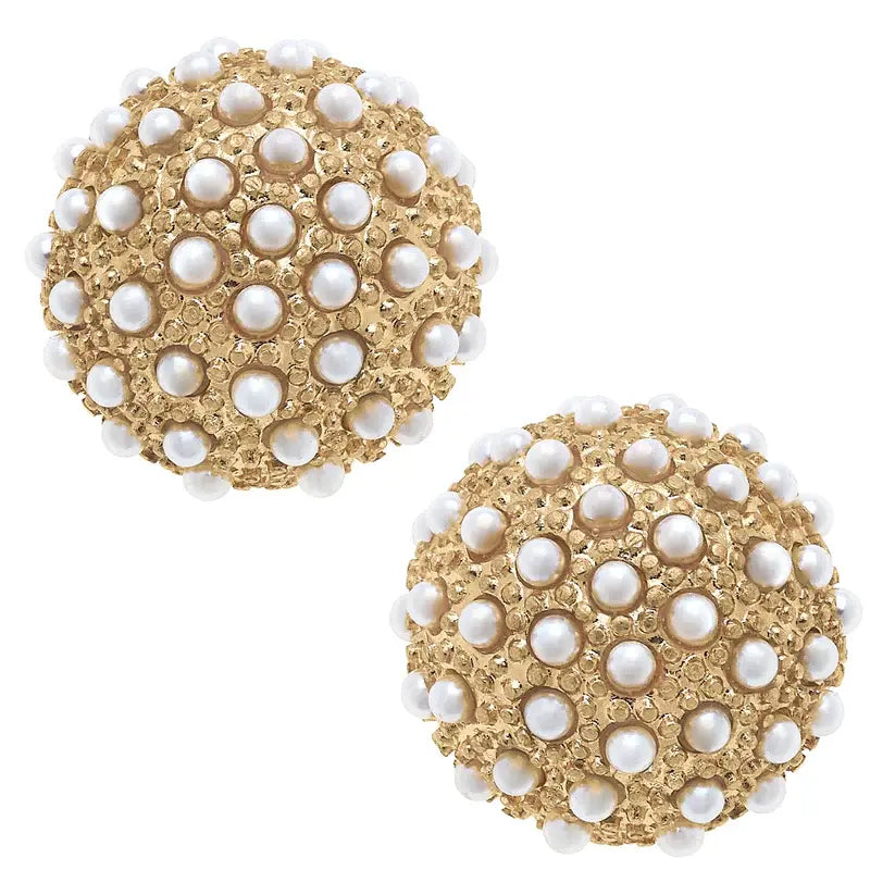 Eliza Pearl Studded Earrings
