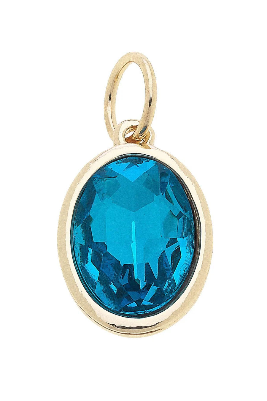 March Birthstone Charm in Aquamarine