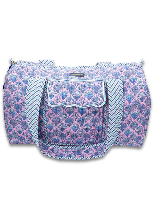 Quilted Duffel Bag, Seashell